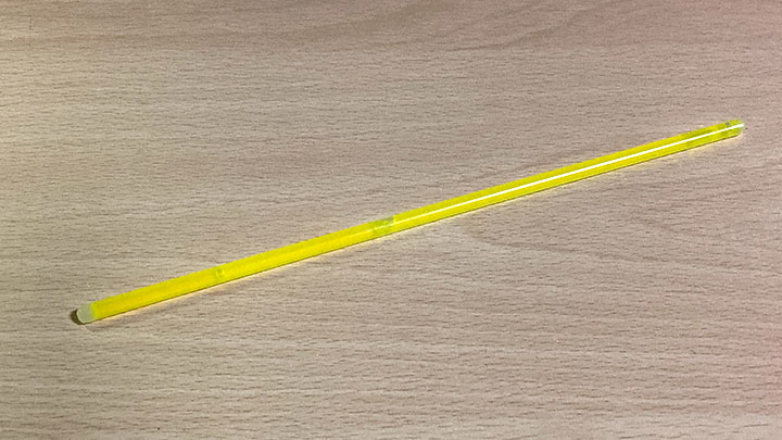 入場時に配られたサイリウム（ペンライト）